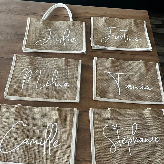 Custom Jute Tote Bag