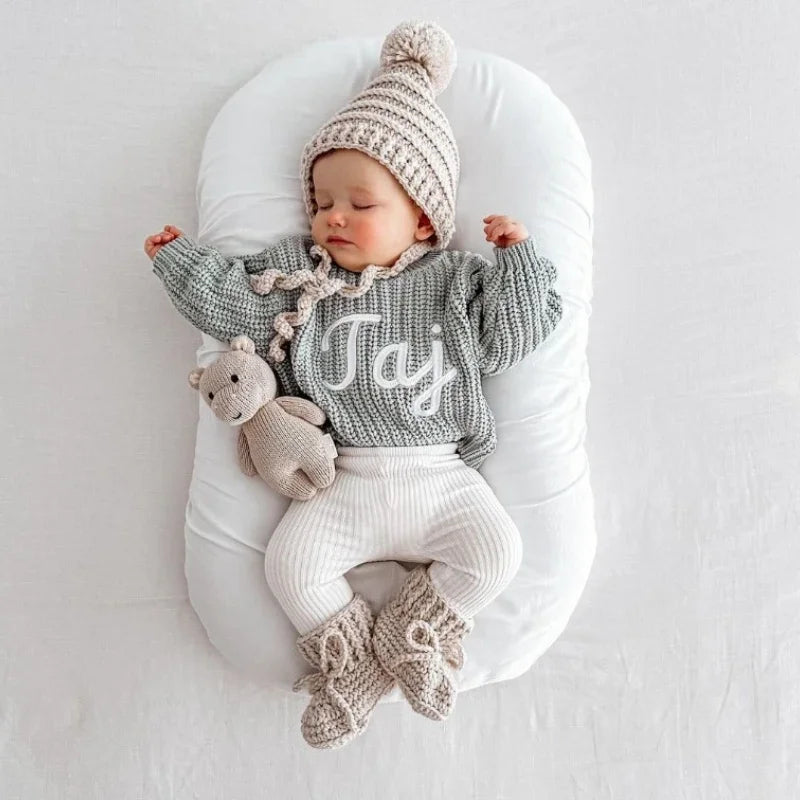 Embroidered Baby Autumn Knit Sweater