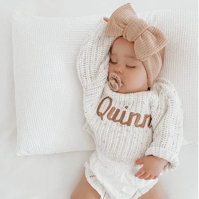 Embroidered Baby Autumn Knit Sweater