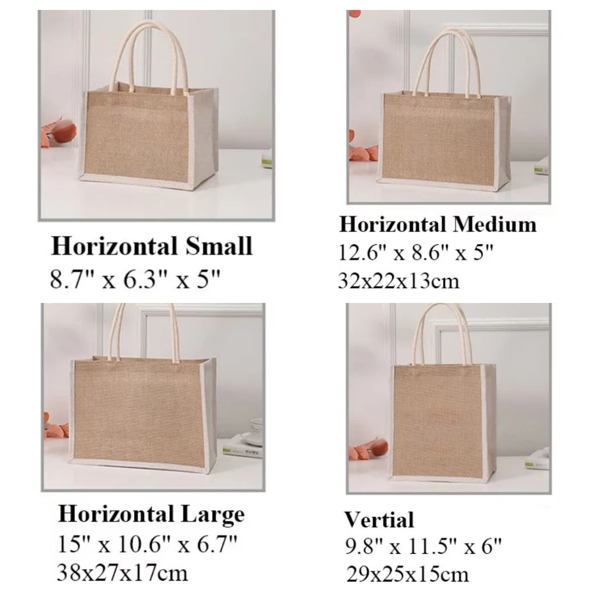 Custom Jute Tote Bag