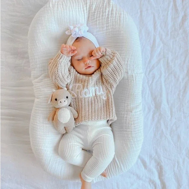 Embroidered Baby Autumn Knit Sweater